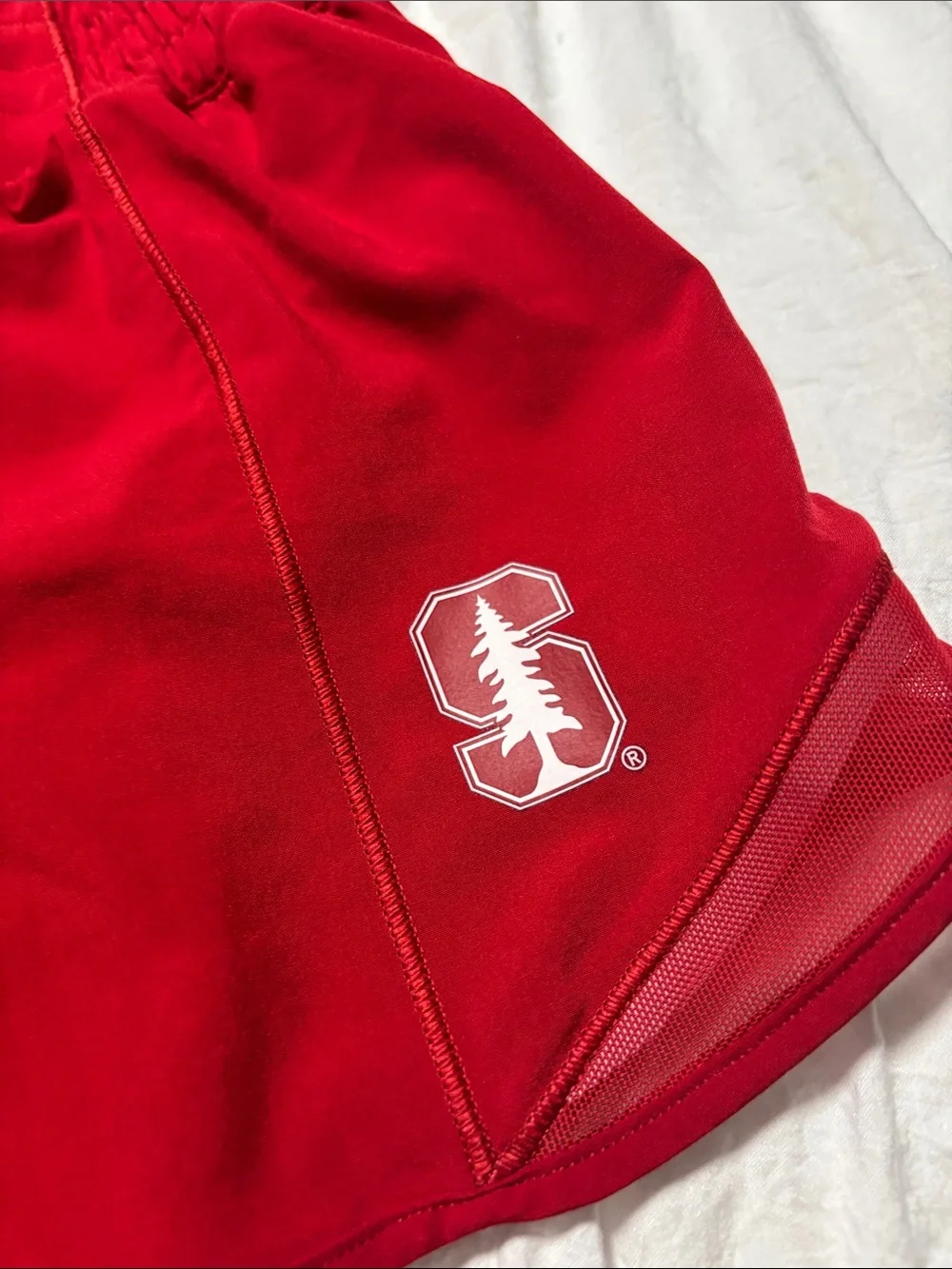 lululemon athletica Red Women's Athletic Shorts with Stanford Logo - Picture 6 of 8